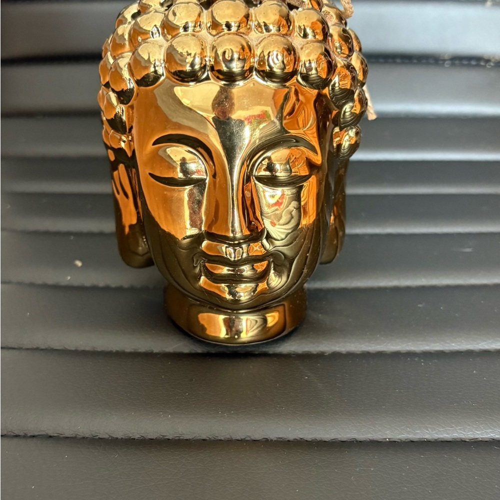 Rare- 5” Faux Gold Buddah Head With Fragrant Sachet Inside. Brand New.